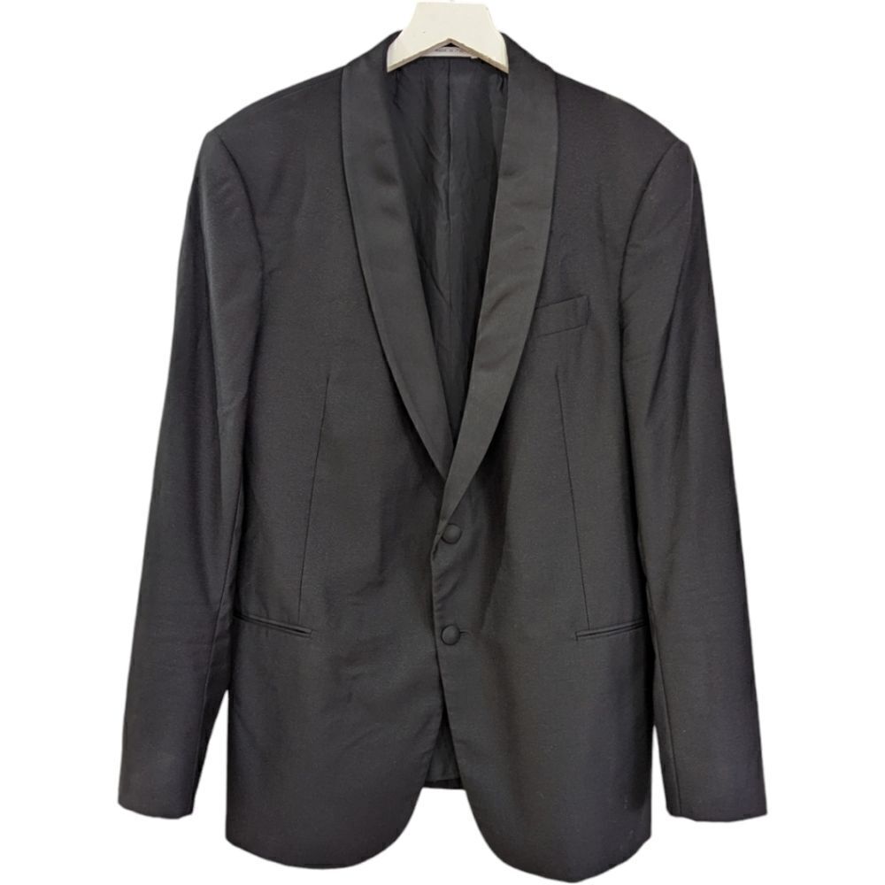 Armani Collezioni Sartorial Men's Slim 38r Tuxedo Blazer Wool & Silk In Black